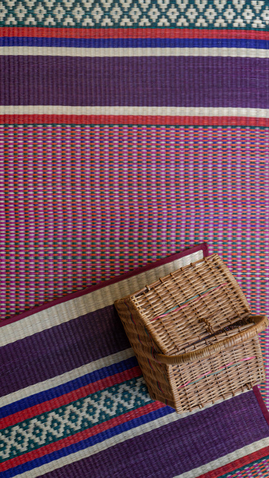 Multicolour Pattamadai River Grass Mat - Variant 2
