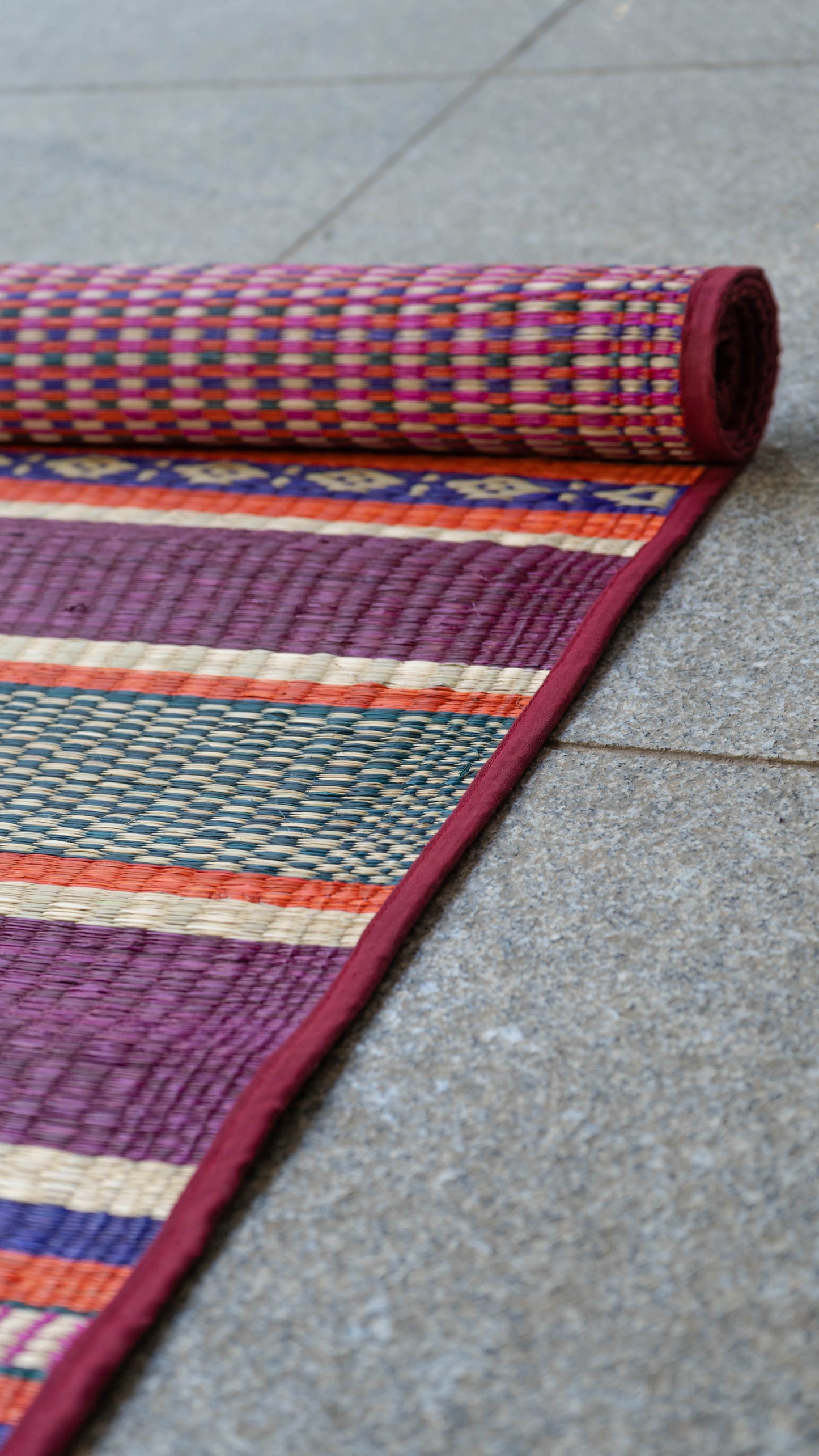 Multicolour Pattamadai River Grass Mat - Variant 1