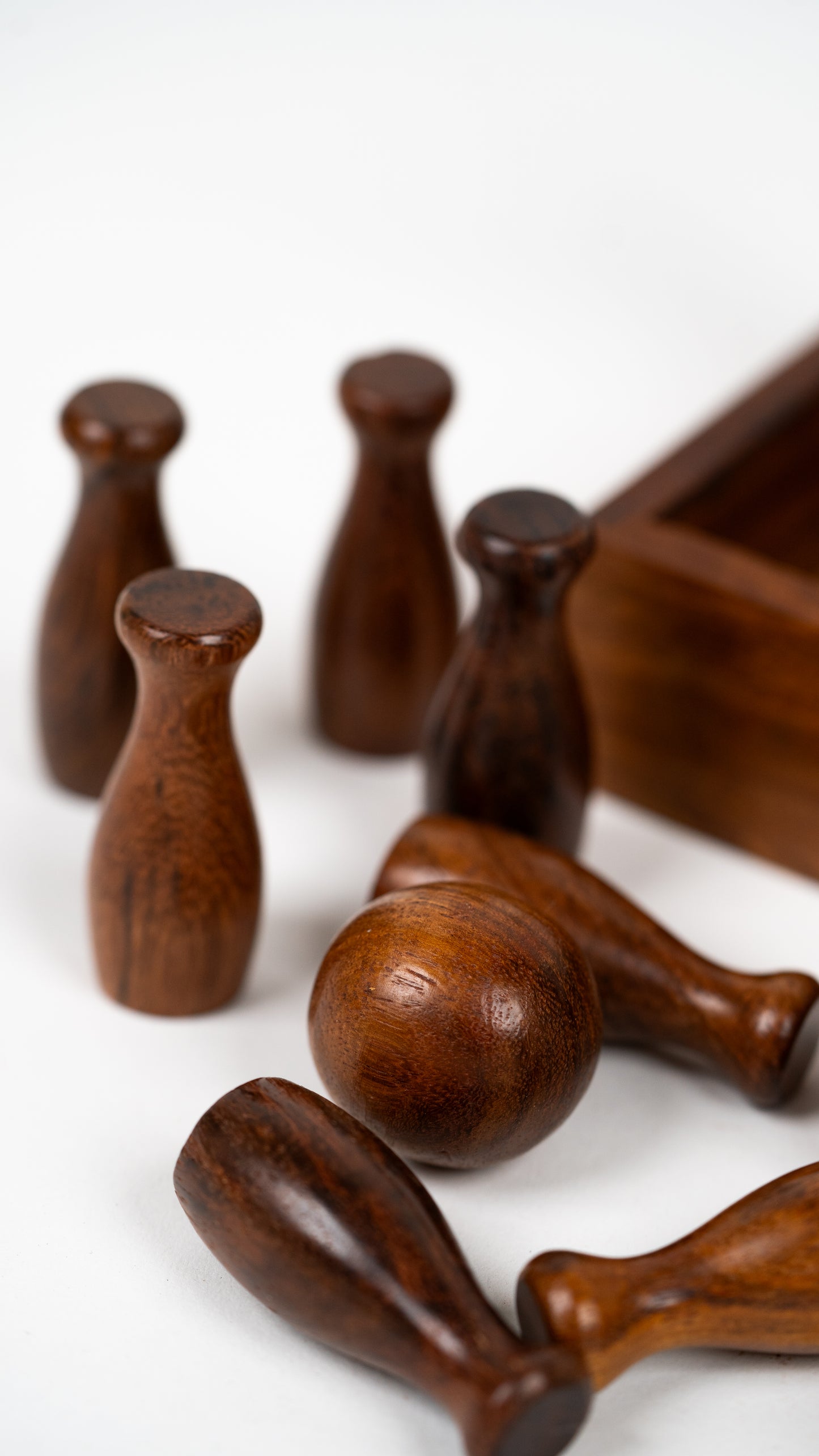 Wooden Mini Bowling Game