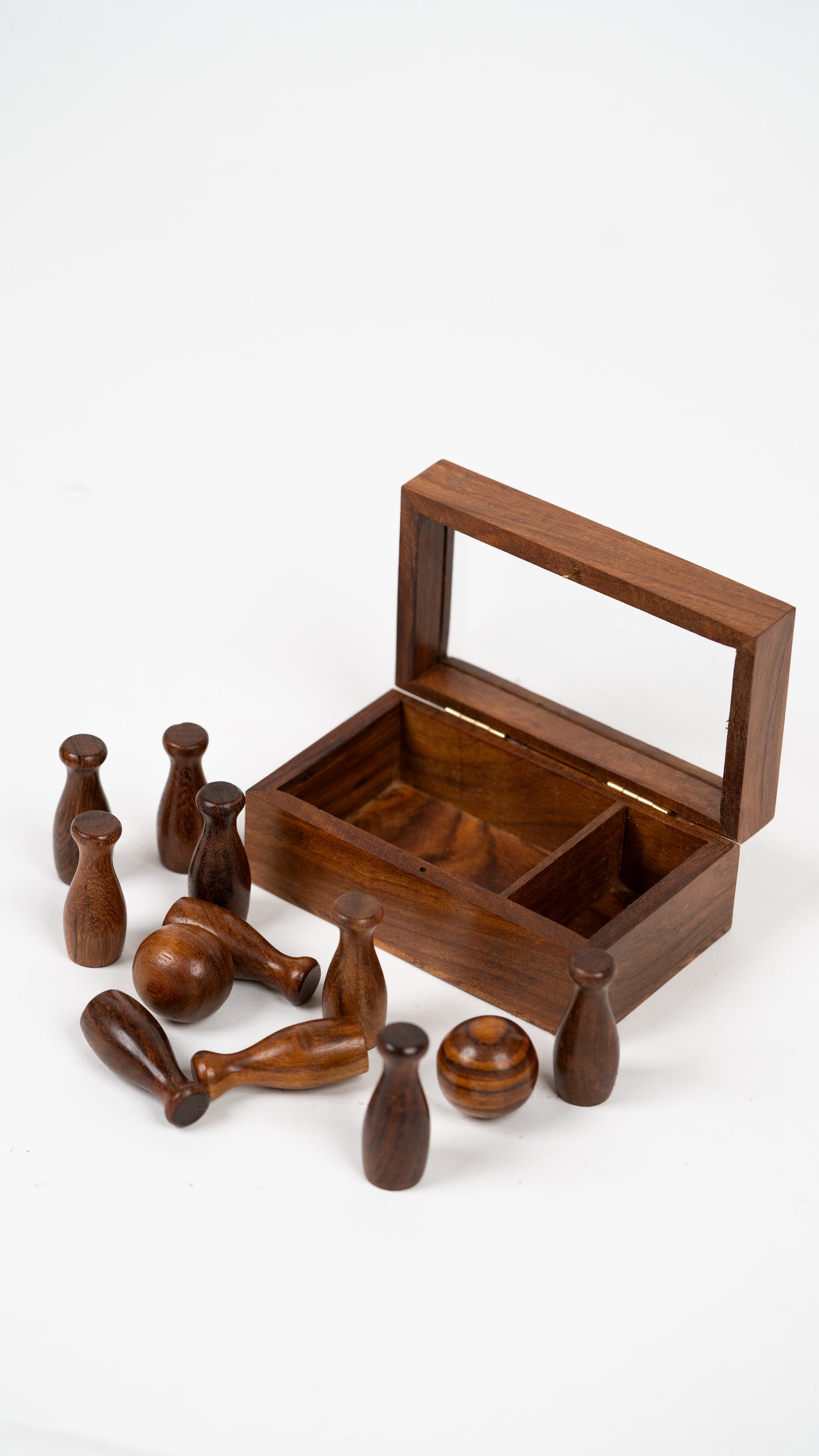 Wooden Mini Bowling Game