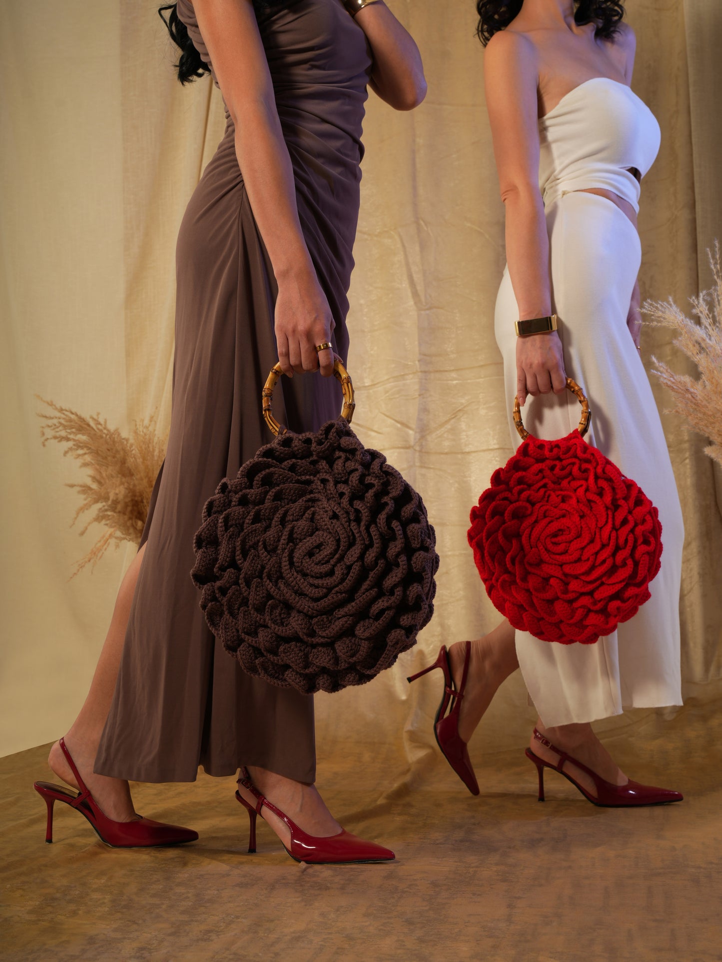Red Crochet Bag