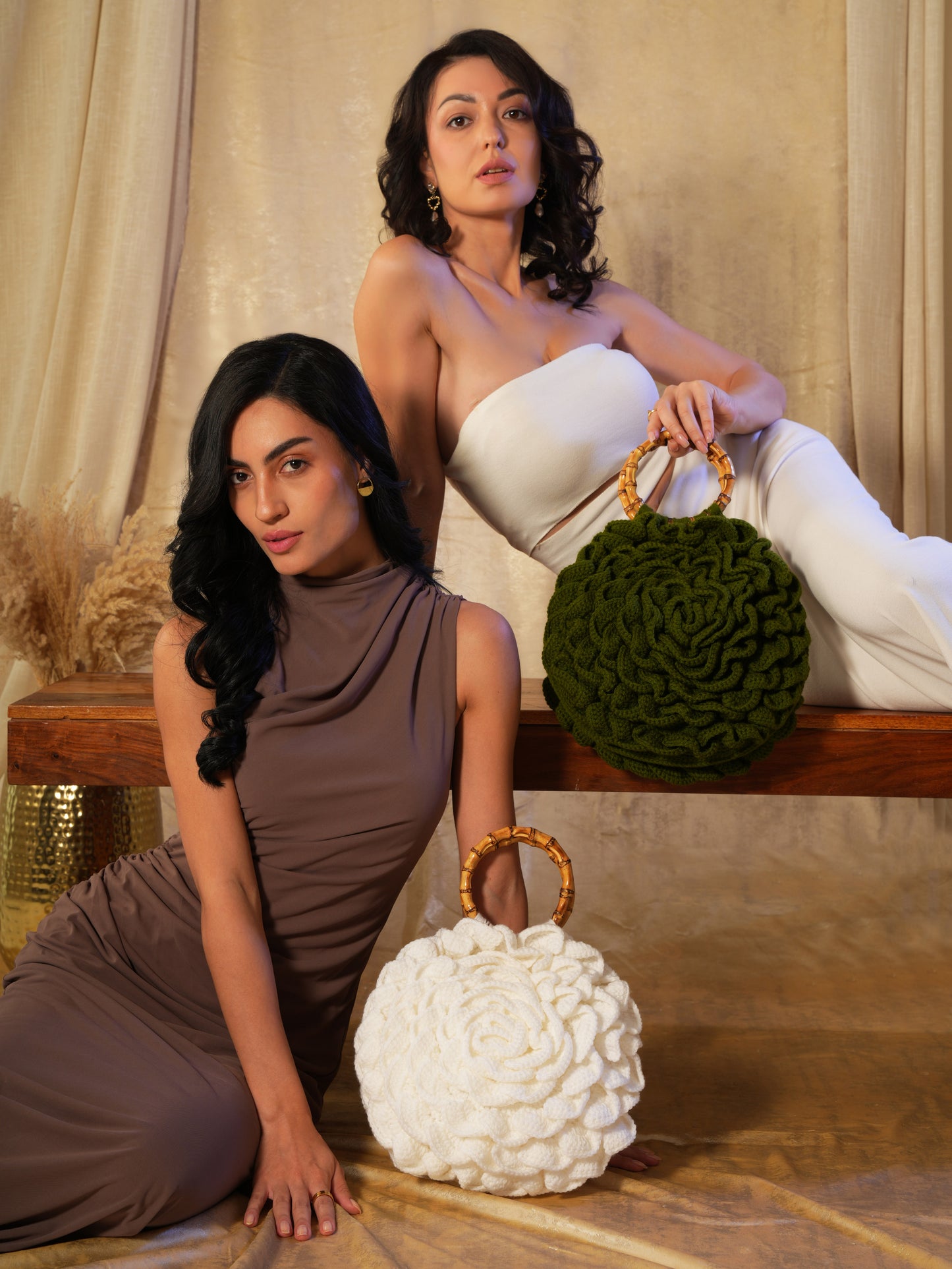 White Crochet Bag