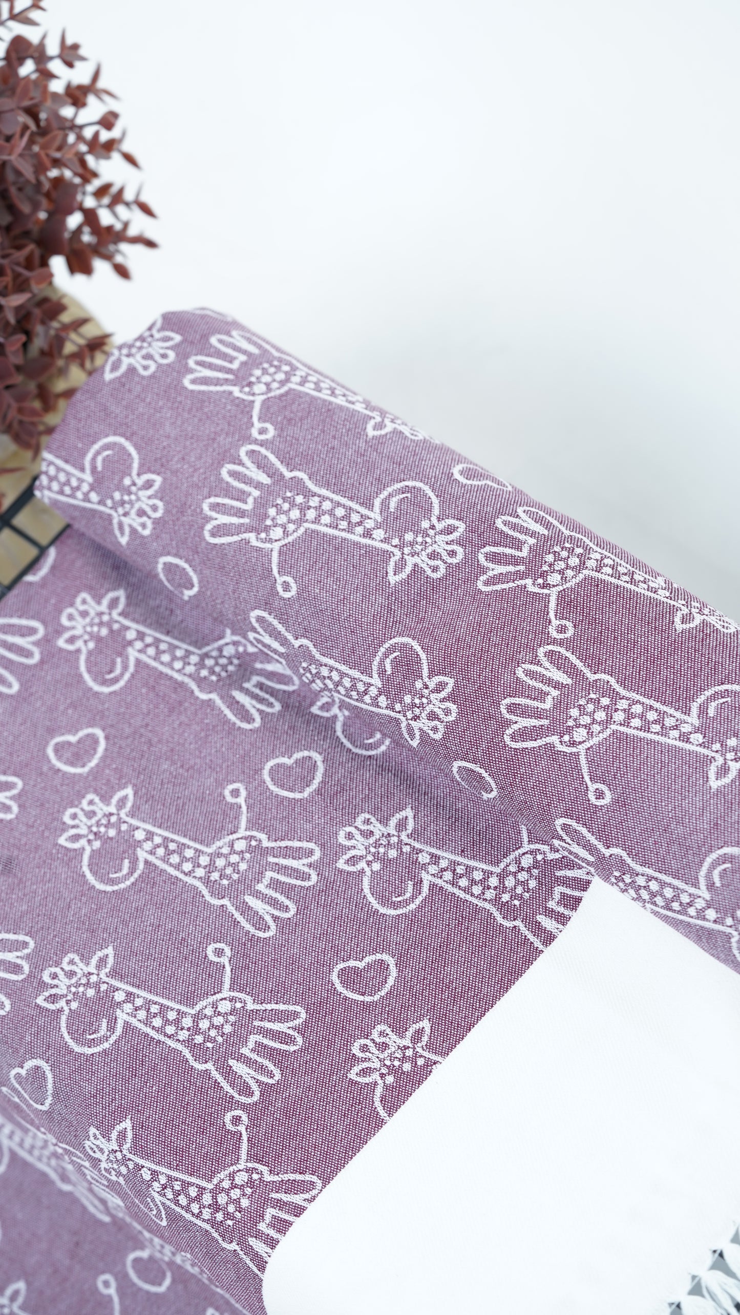 Animal Print Lovely Chennimalai Bedsheet on a white surface
