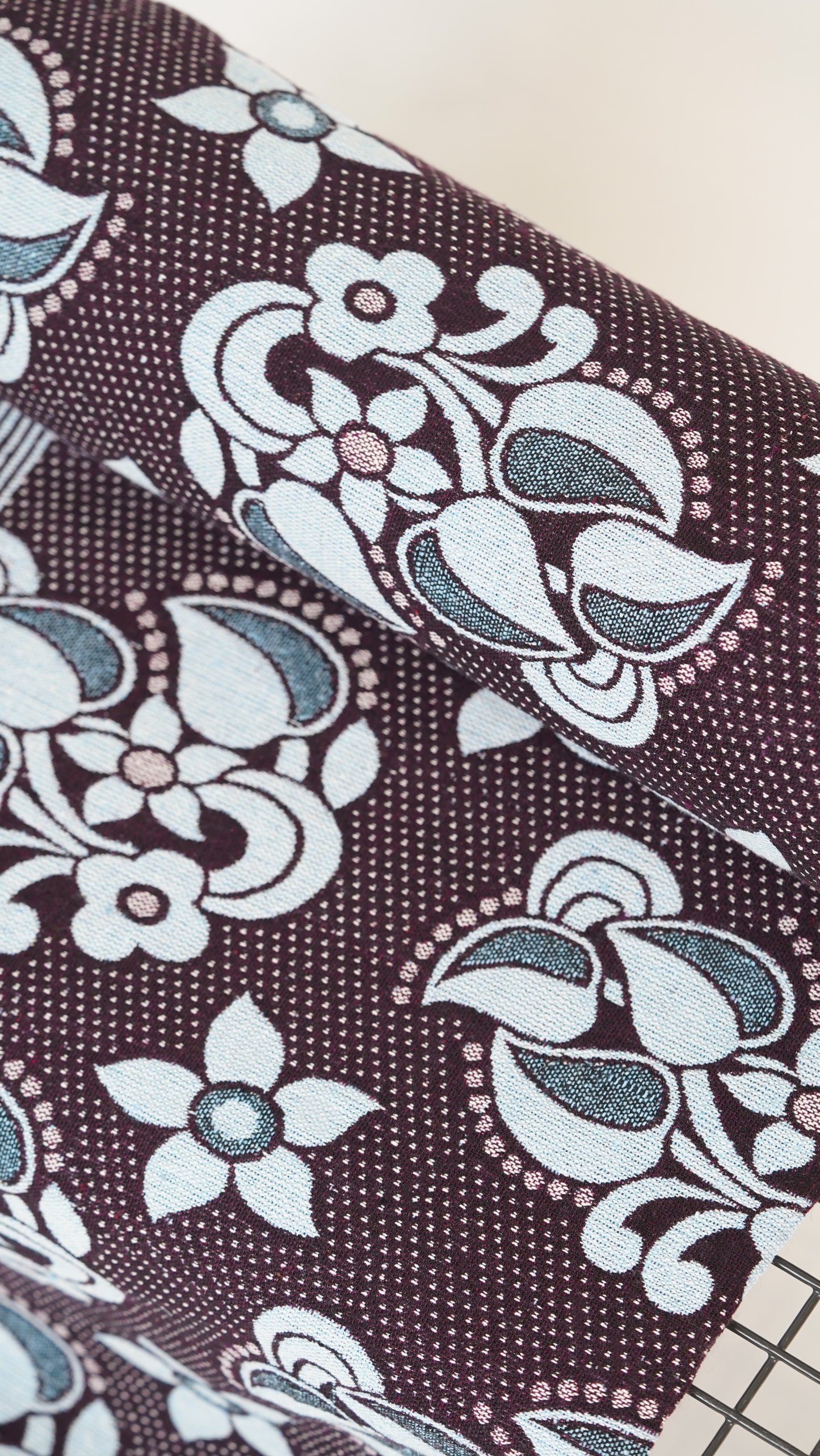 Floral patterned Raja Chennimalai Bed Sheet fabric