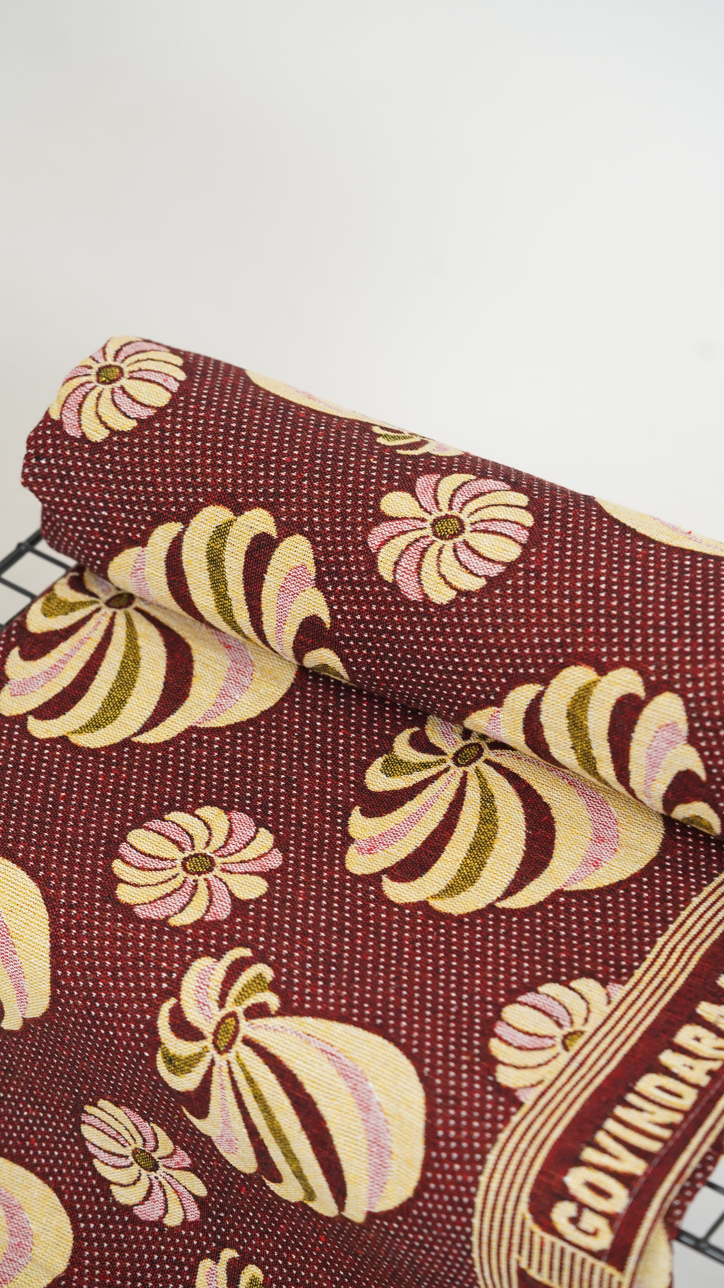 G. Raja Chennimalai Bed Sheet Velvet Maroon