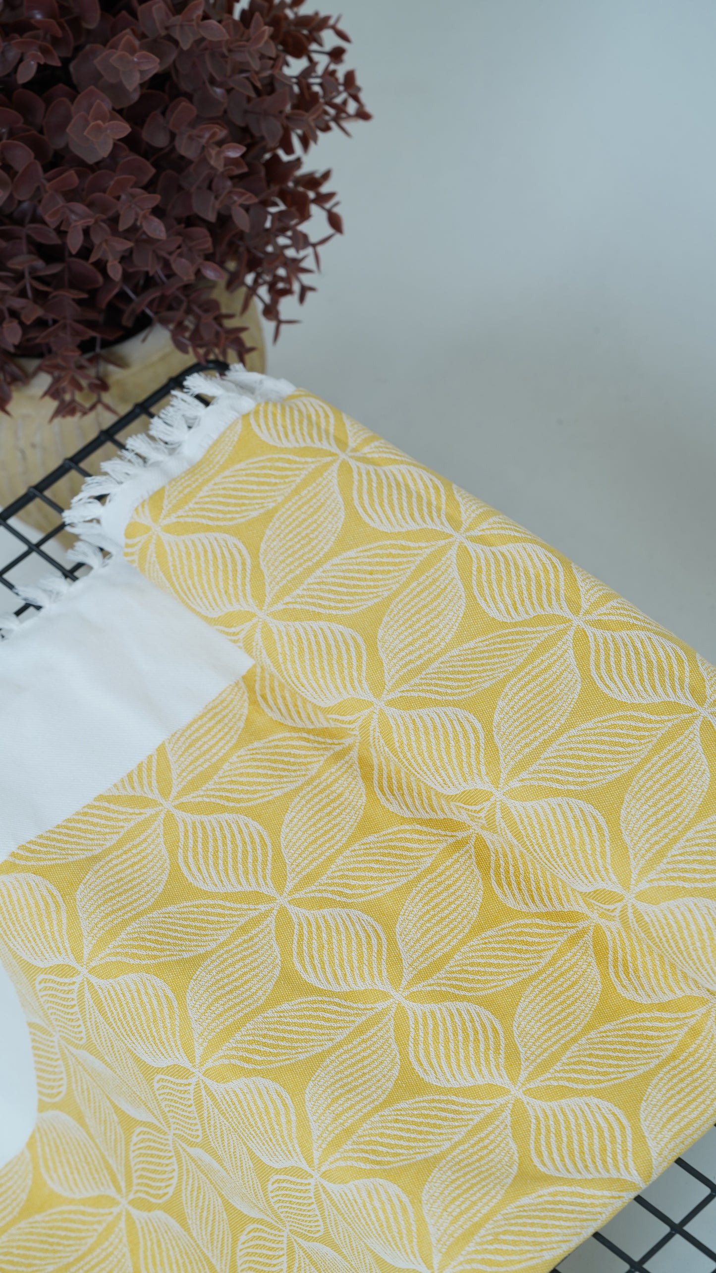 Mustard glow Lovely Chennimalai Bedsheet