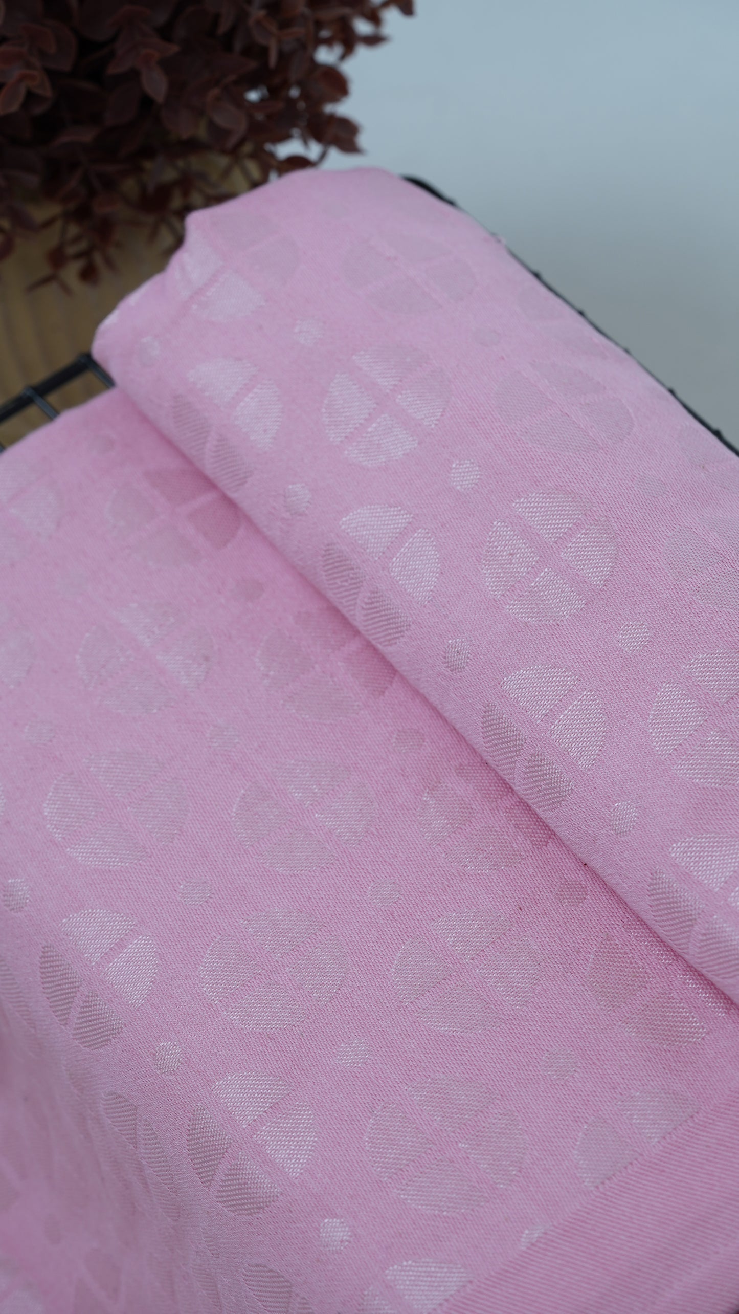 Premium Handloom Soft Rose geometric Chennimalai bedsheet