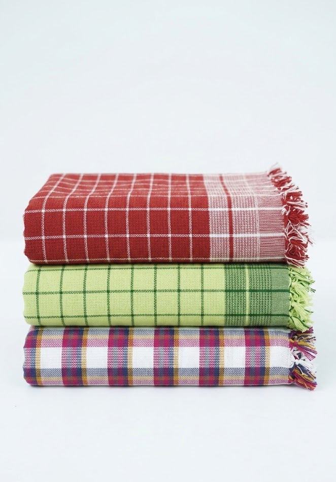 Free Gift Chennimalai Soft Grid Weave Towel