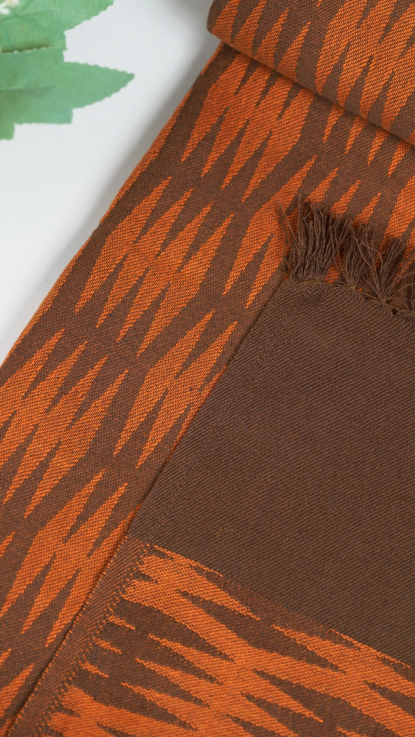 Maroon Orange Lovely Chennimalai Bedsheet