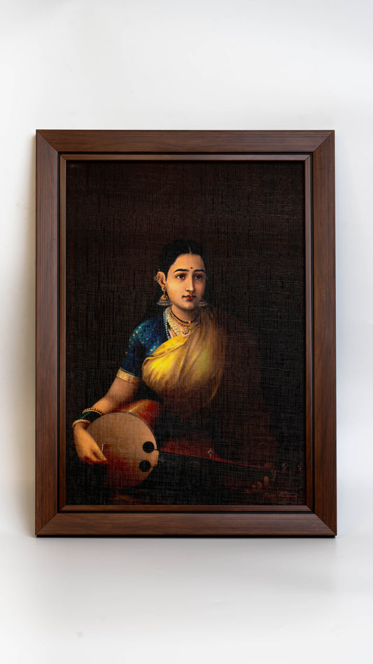 A Tamil Lady Playing the Swarbat