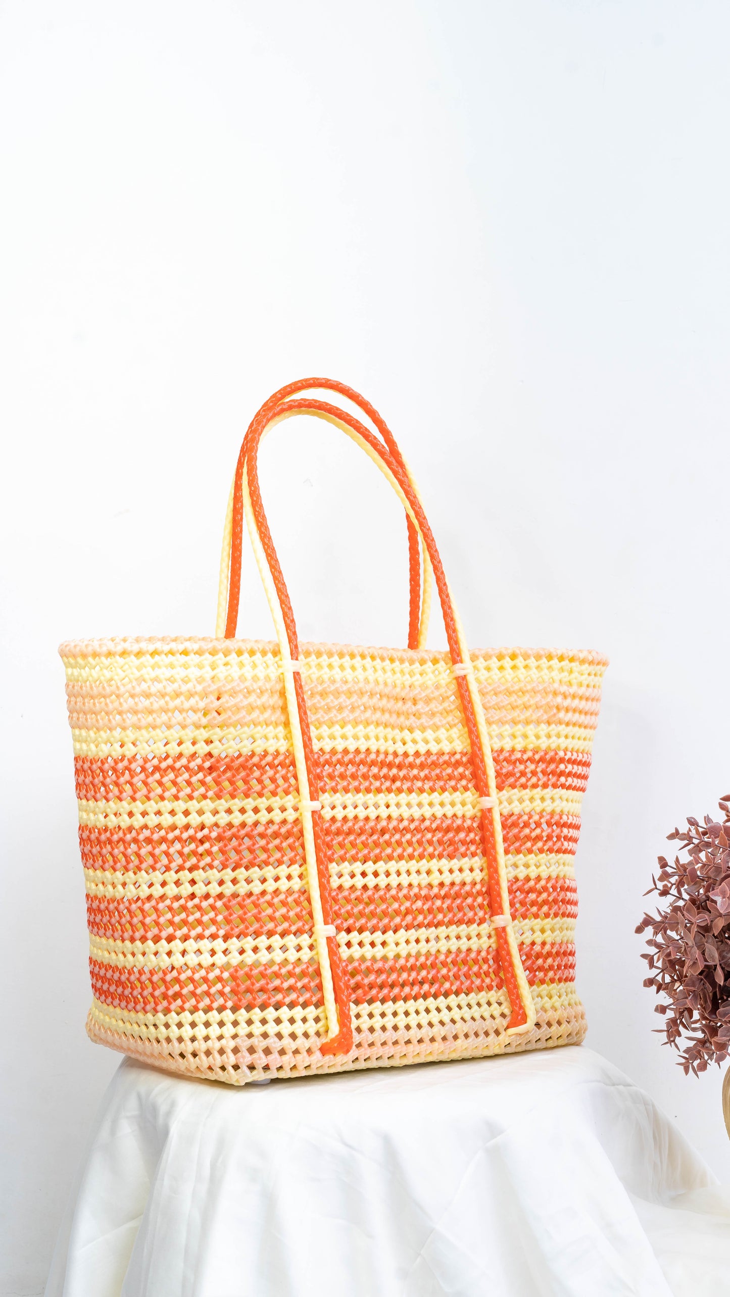 Orange & Red Wire Basket - Extra large