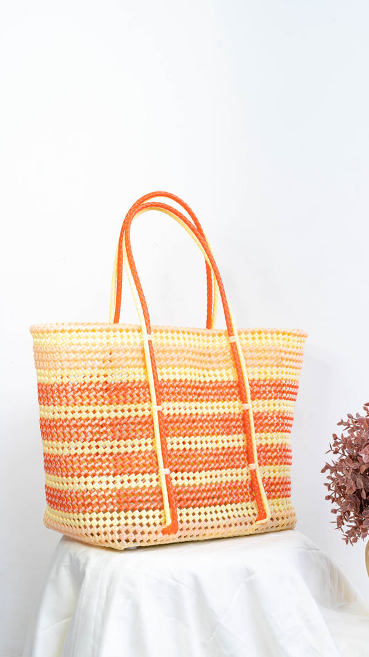 Orange & Red Wire Basket - Extra large