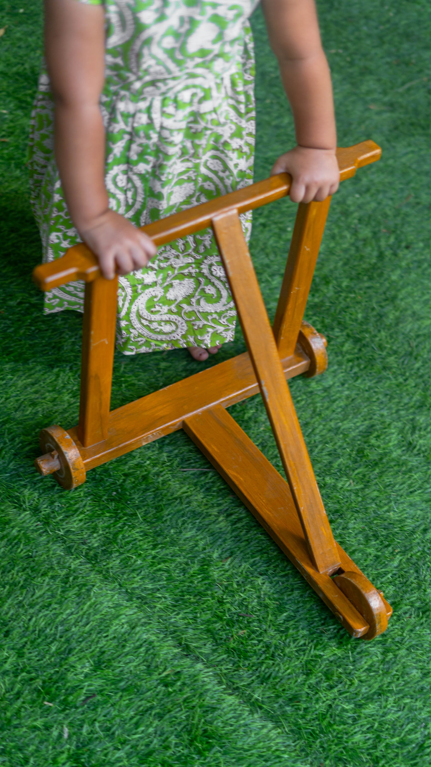 Classic Wooden Push Walker for Toddlers