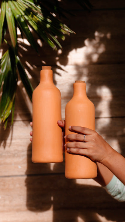 Terracotta Water Bottle - 1pc