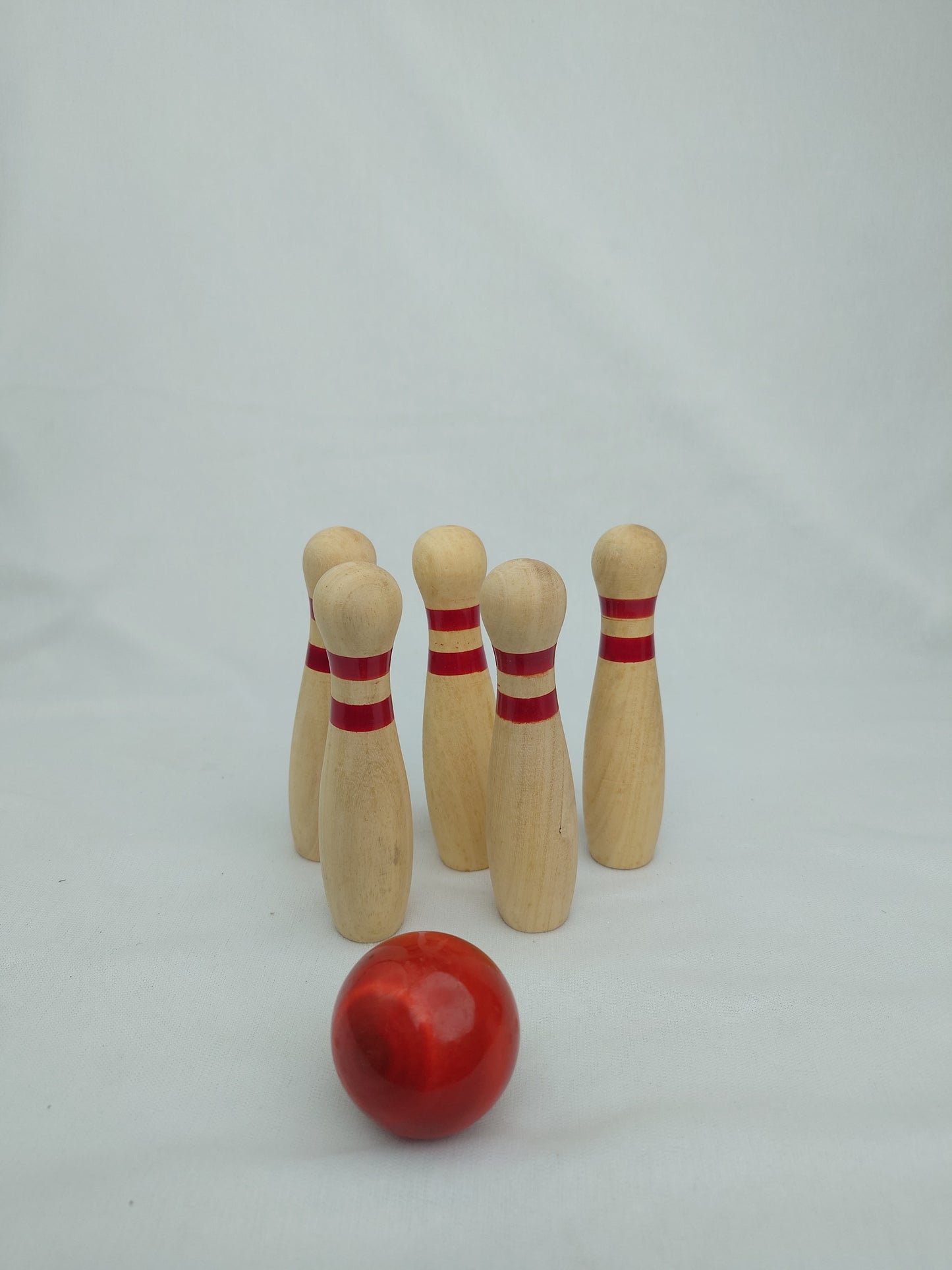 Wooden Pin Bowling Game