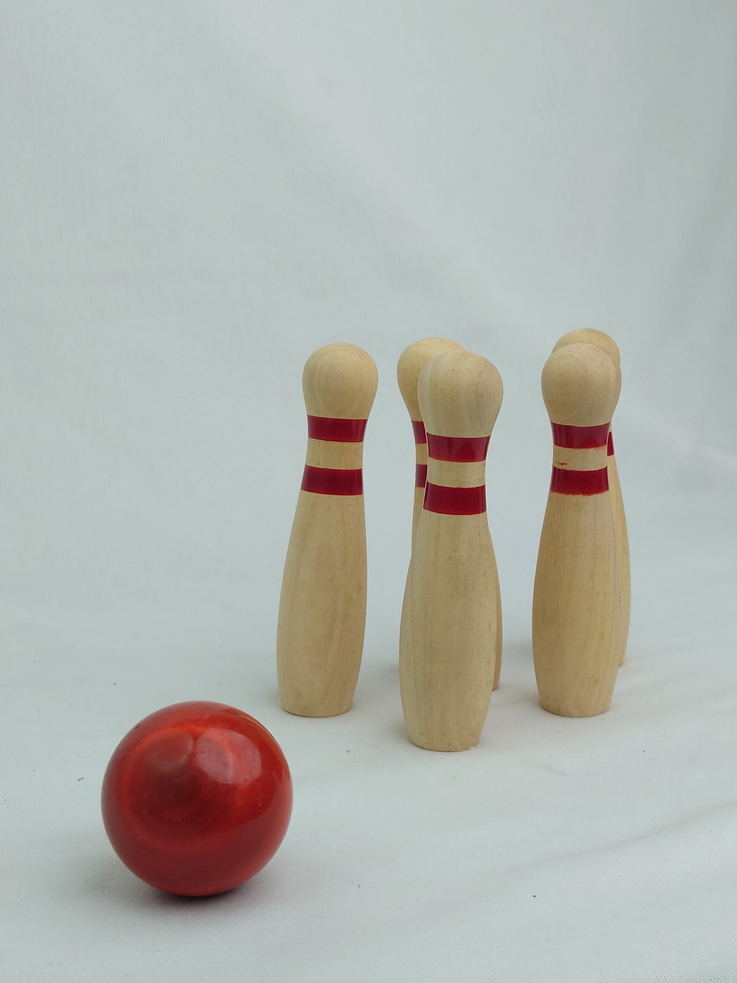 Wooden Pin Bowling Game
