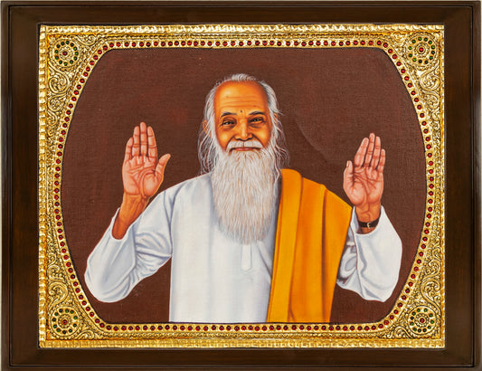 Vedatri Maharishi Tanjore Painting - Flat work