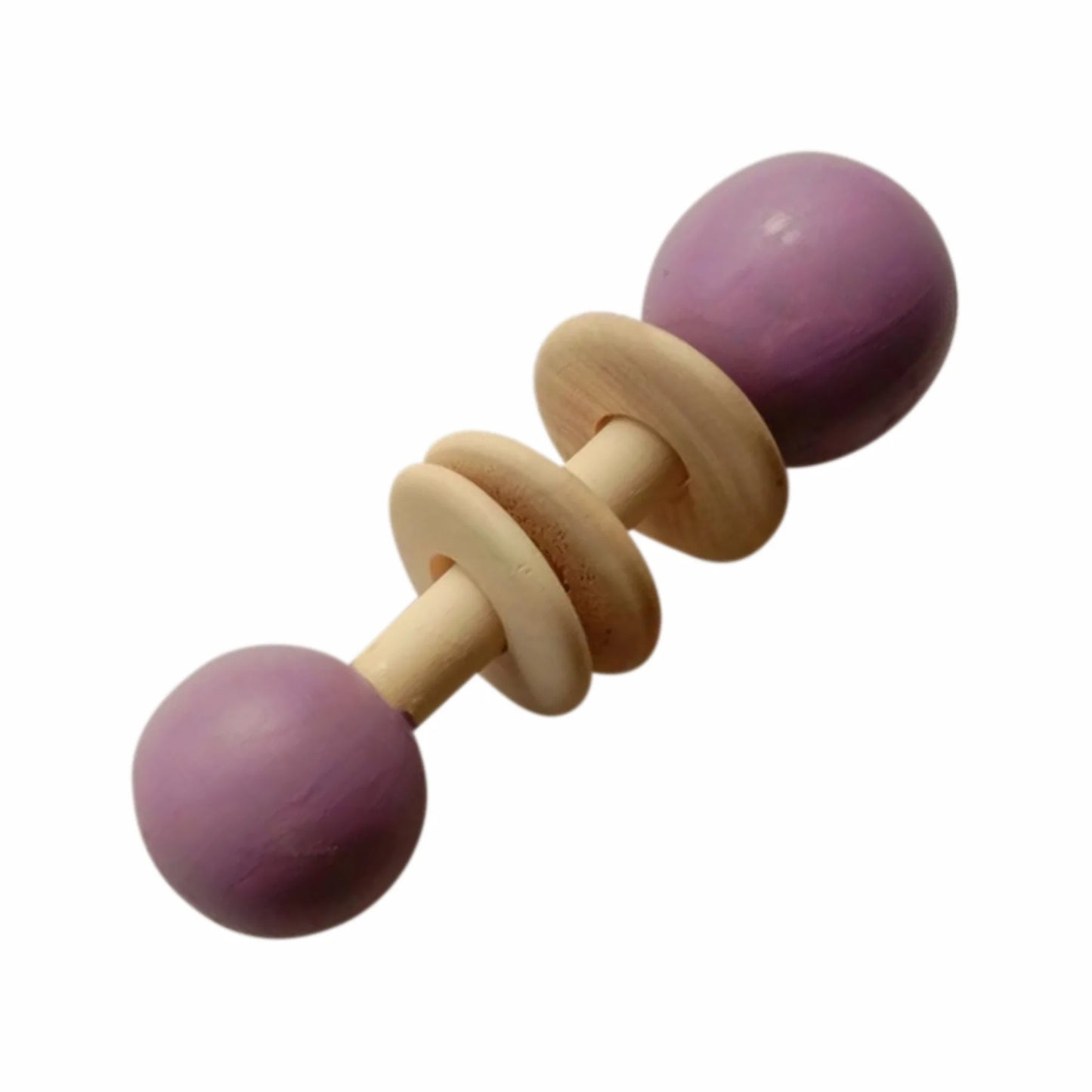 Wooden Dumbbell Rattle