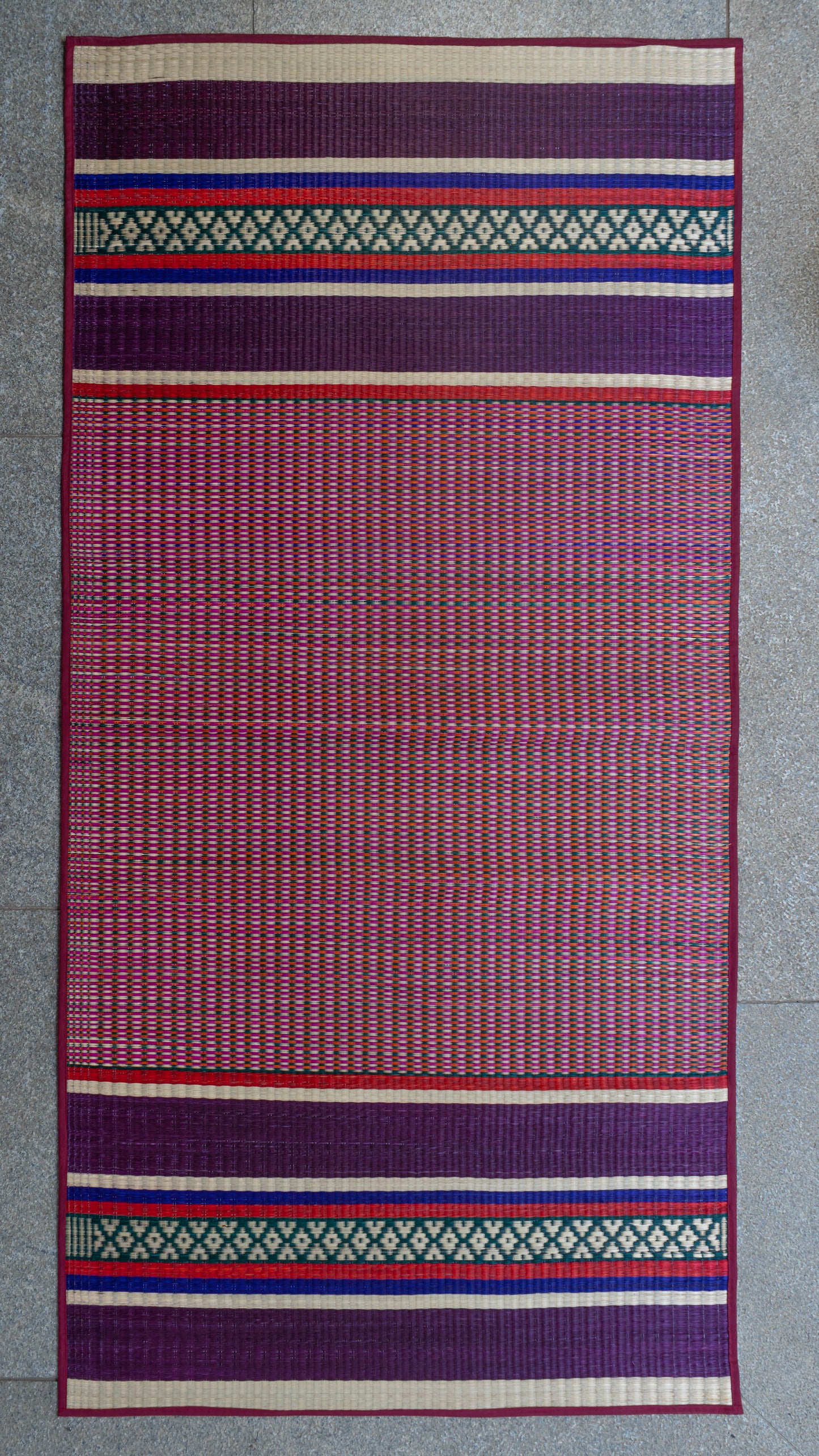 Multicolour Pattamadai River Grass Mat - Variant 2