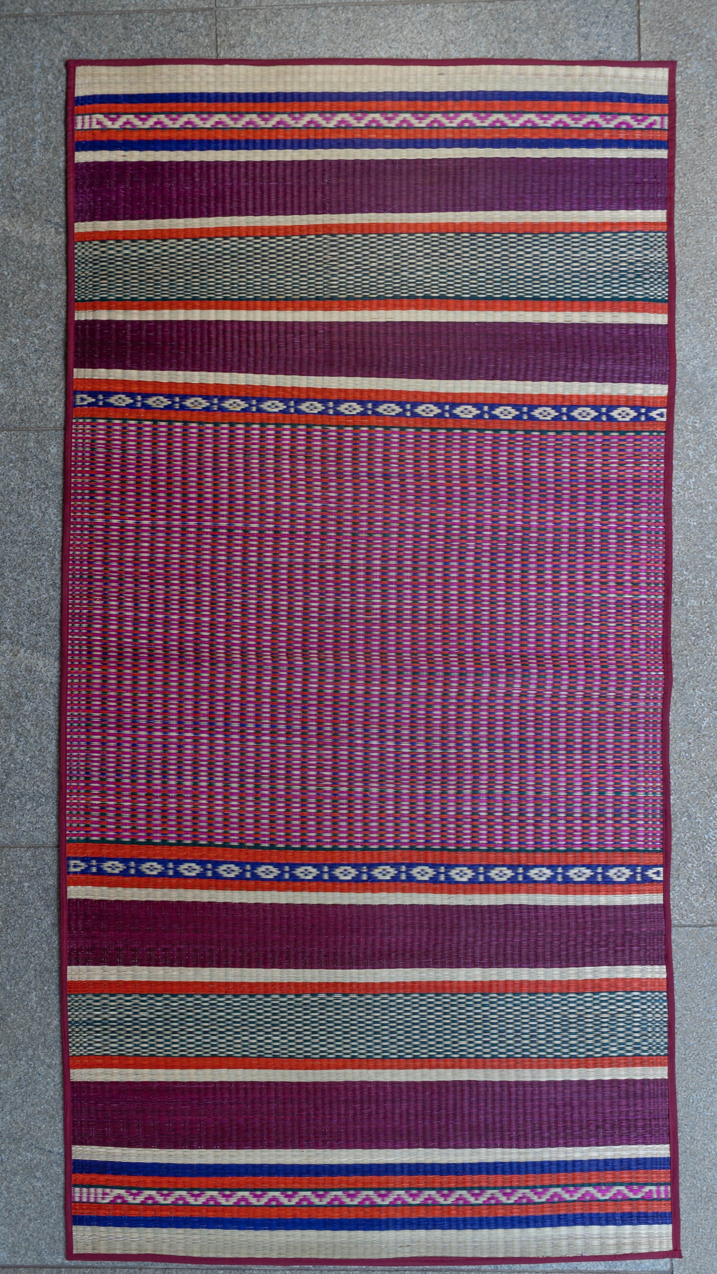 Multicolour Pattamadai River Grass Mat - Variant 1