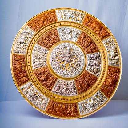 Nataraja Tri-Metal Art Plate