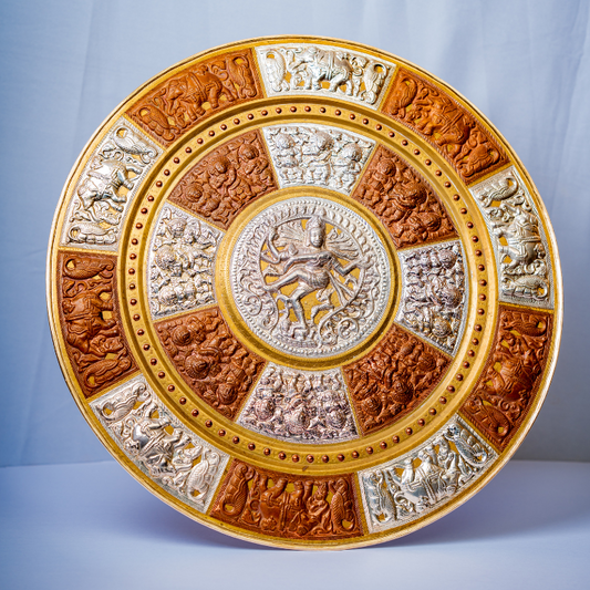 Nataraja Tri-Metal Art Plate