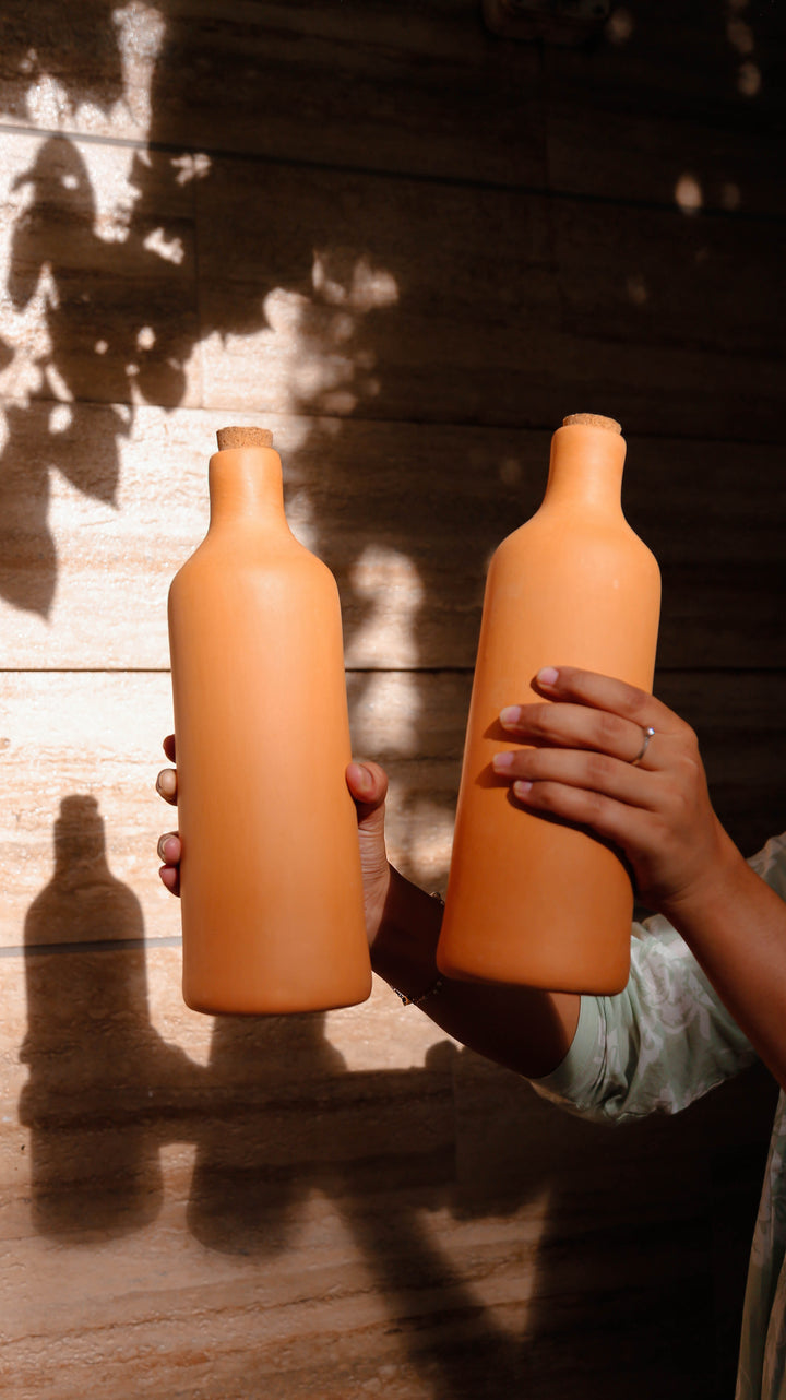 Terracotta Water Bottle - 1pc
