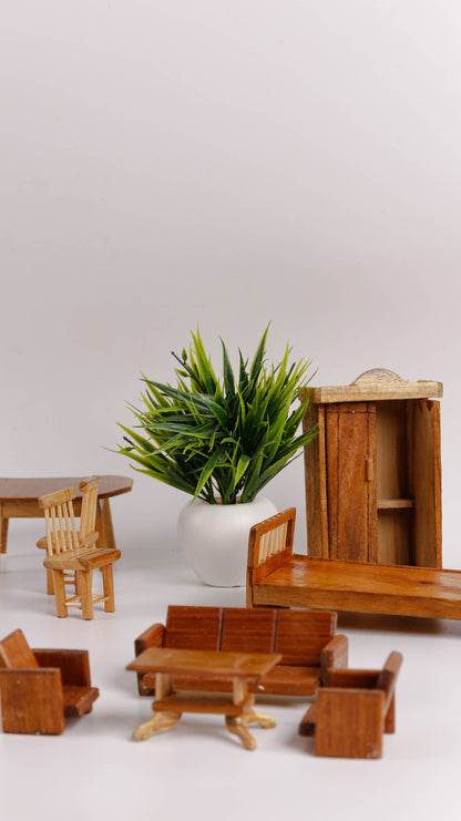mini furniture set for showcase and toys 