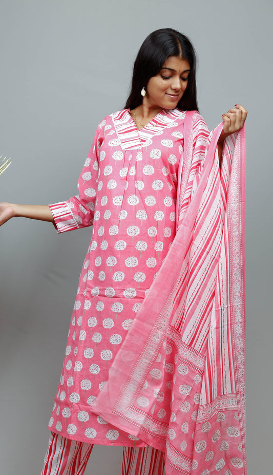 Cotton Kurti Set