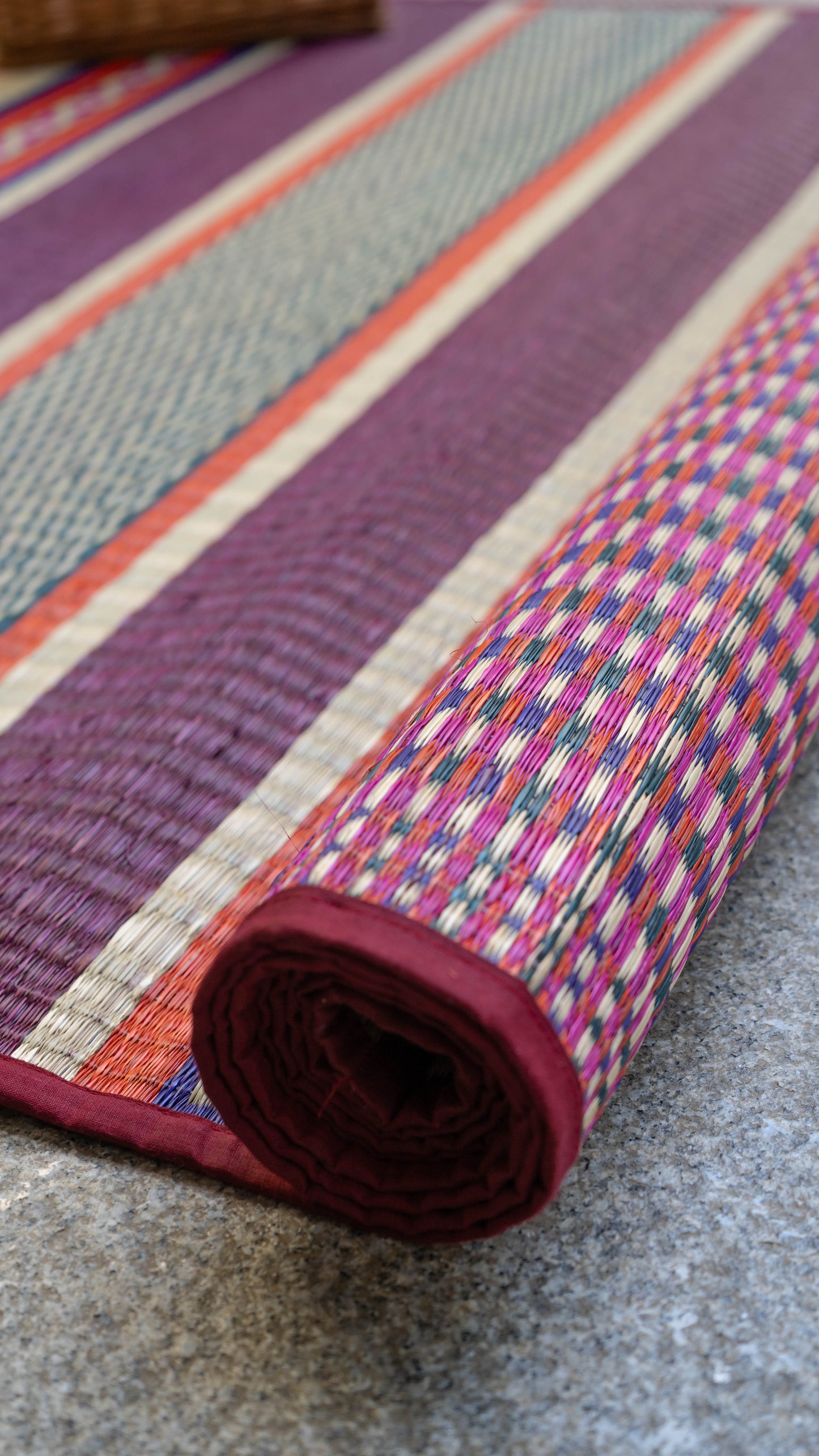 Multicolour Pattamadai River Grass Mat - Variant 1