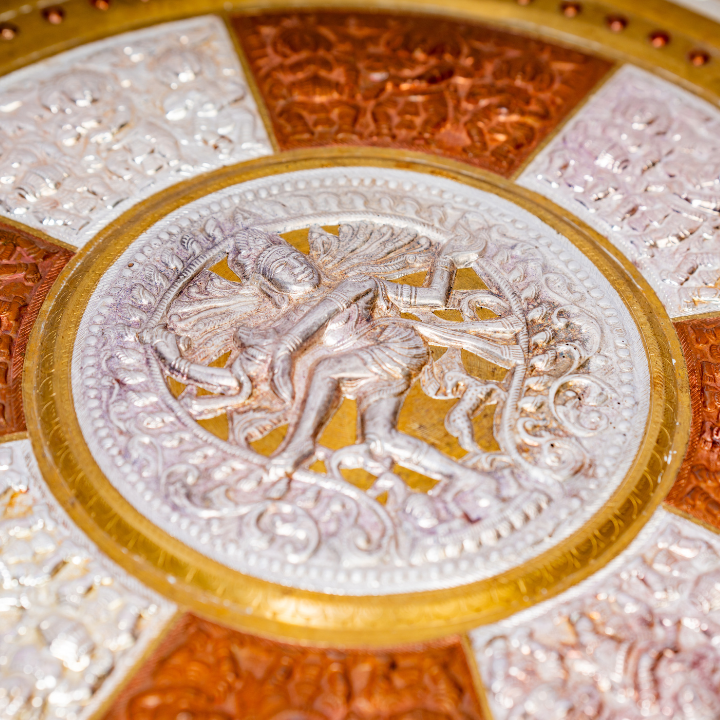 Nataraja Tri-Metal Art Plate