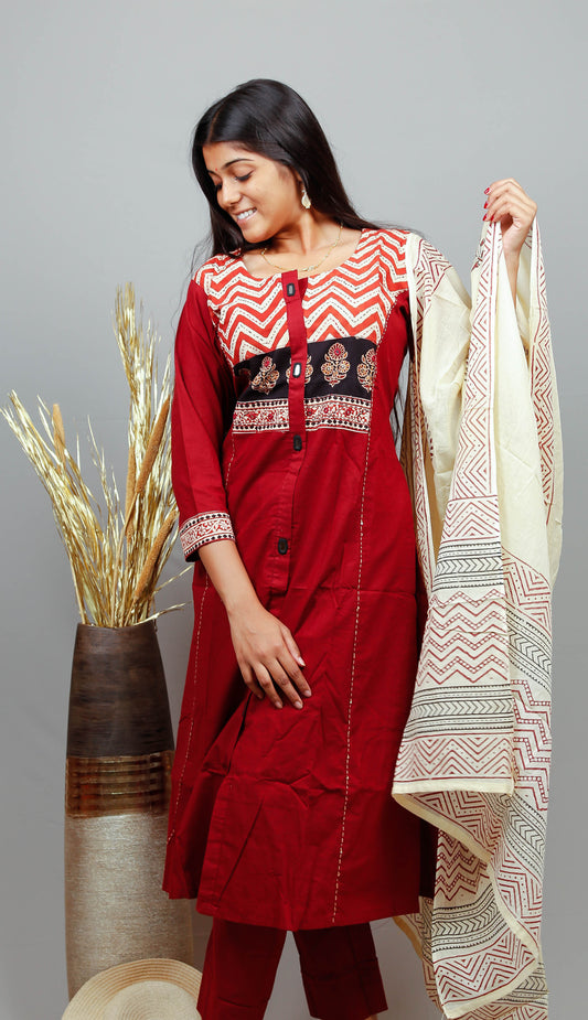 Cotton Kurti Set