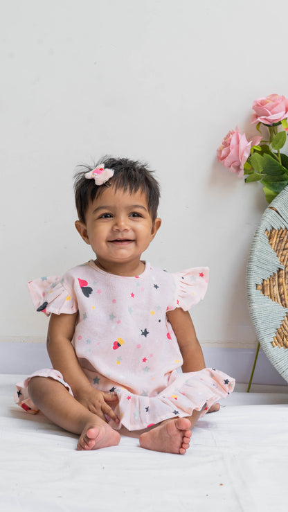 Star Print Muslin Dress