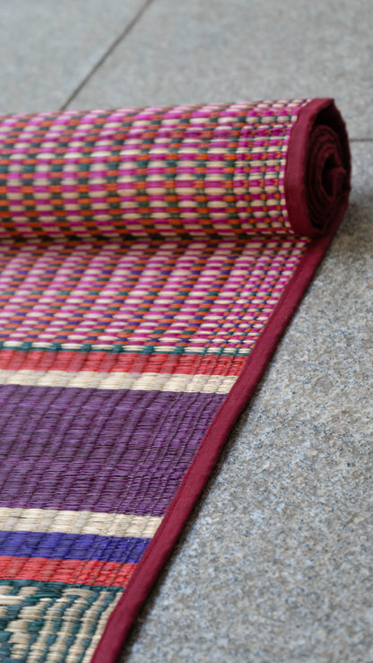 Multicolour Pattamadai River Grass Mat - Variant 2