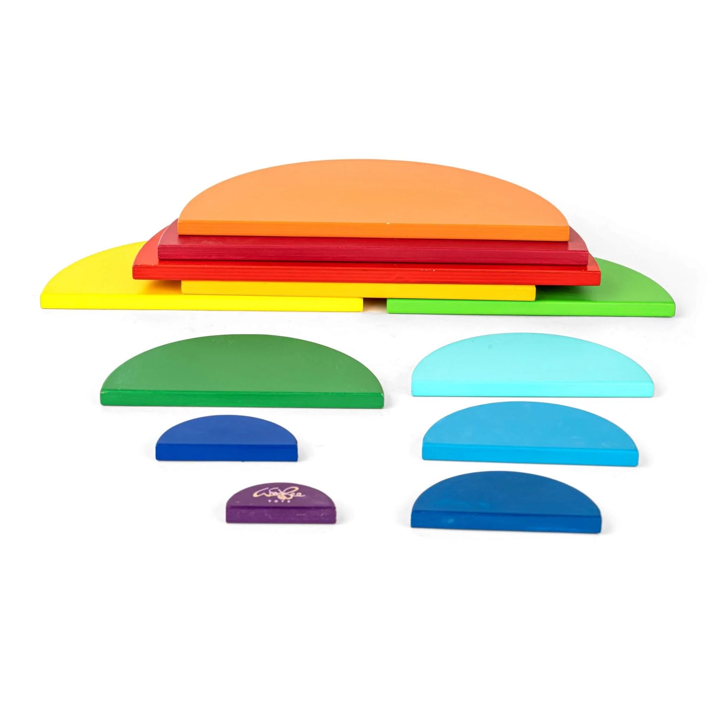 Rainbow Semicircle - 12 pc