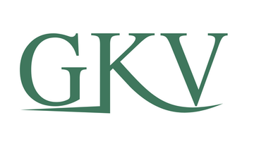 Green 'GKV' logo on a white background