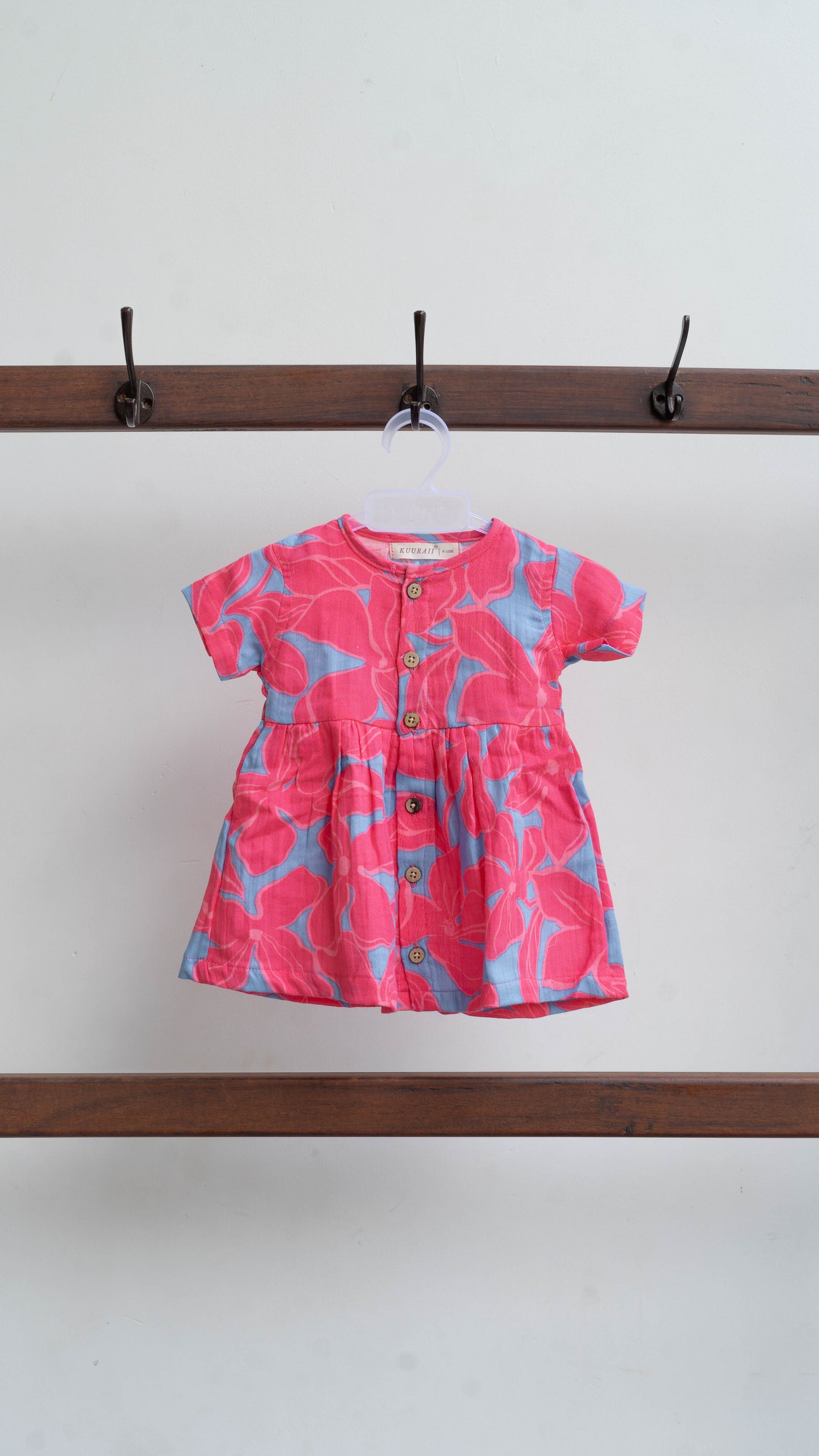 Geometric Print Muslin Dress