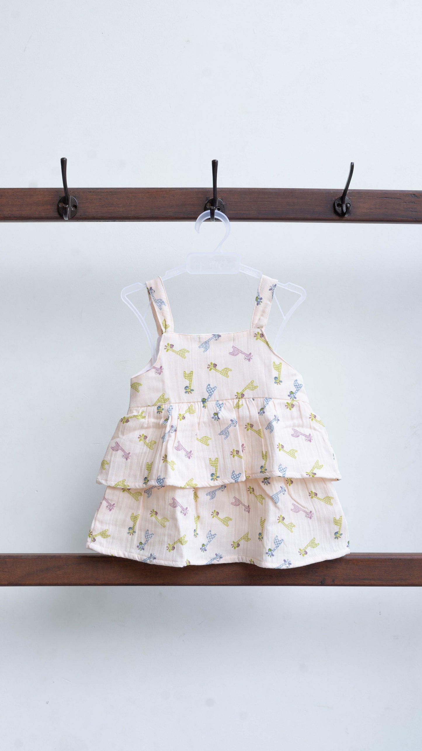 Giraffe Print Muslin Dress