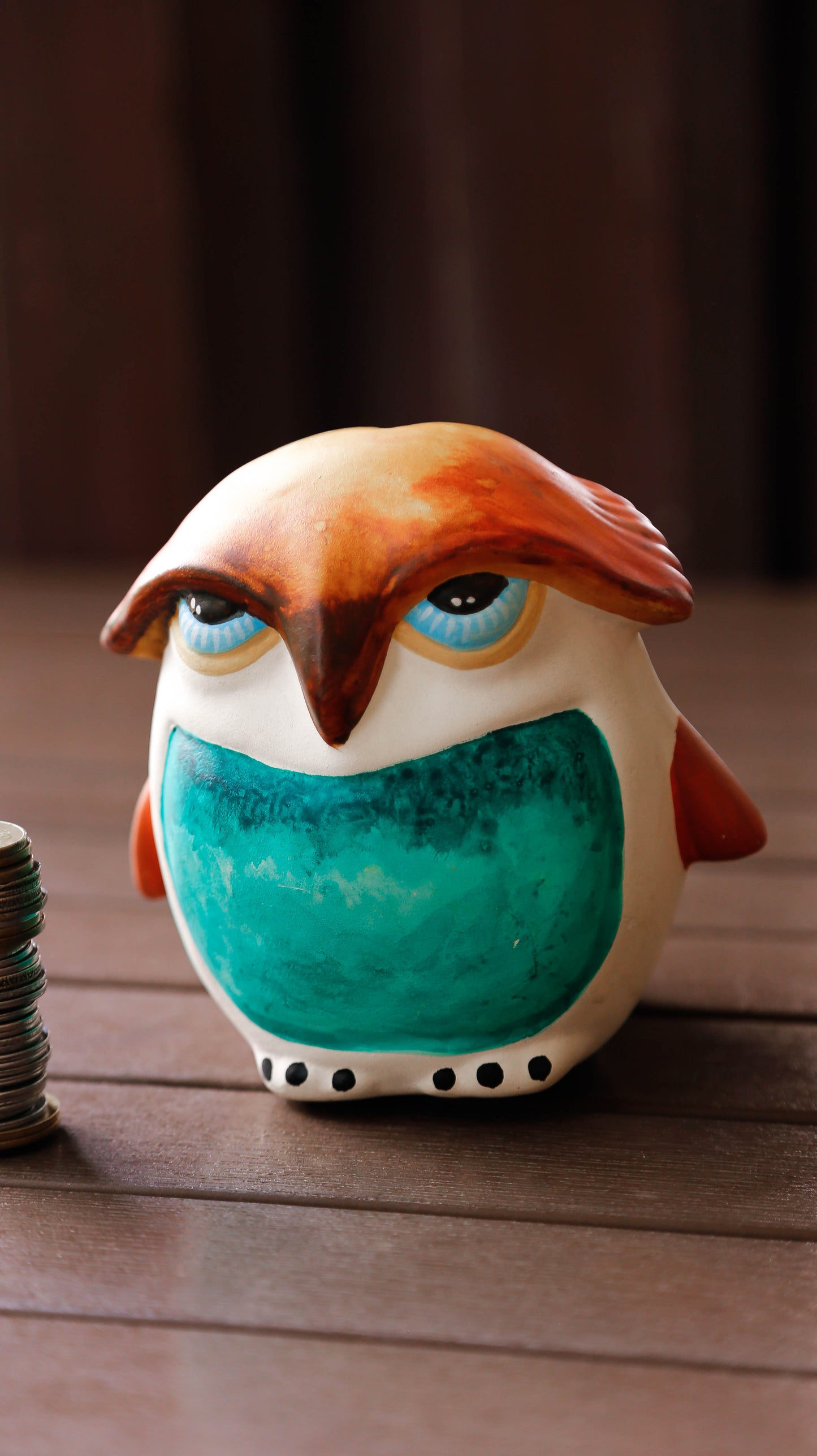 Ceramic Owl Piggy Bank