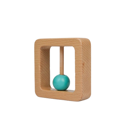 Wooden Square Rattle