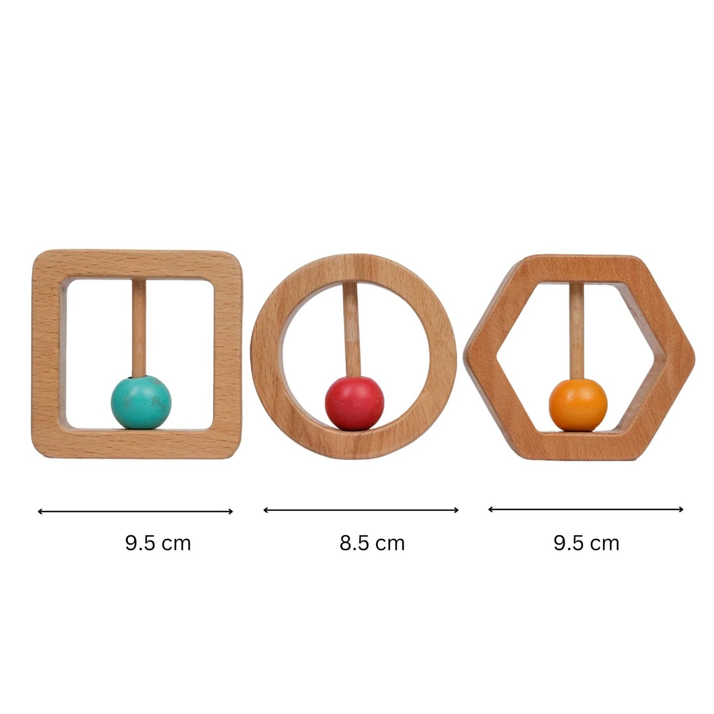 Wooden Square Rattle