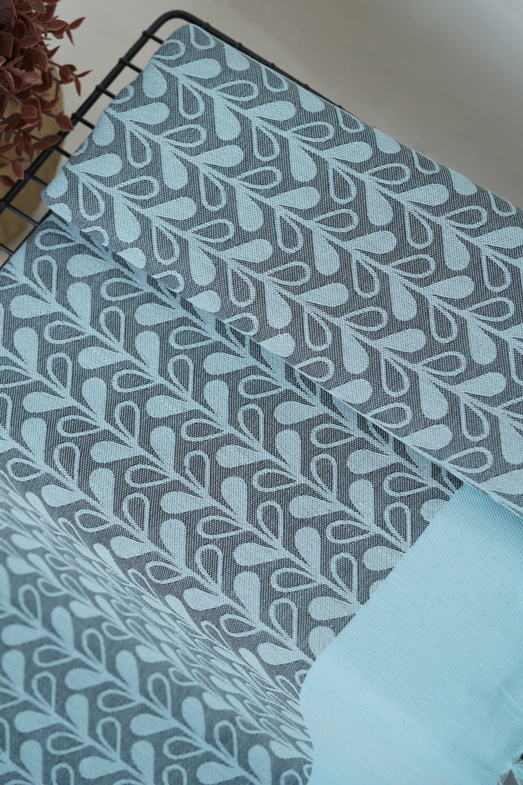 Aqua Leaf Lovely Chennimalai Bedsheet