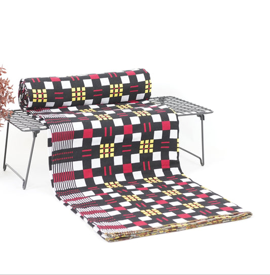 Premium Handloom Black Ruby Checks Chennimalai Bedsheet