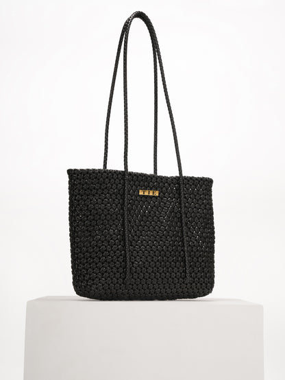 Black Wire Laptop Tote