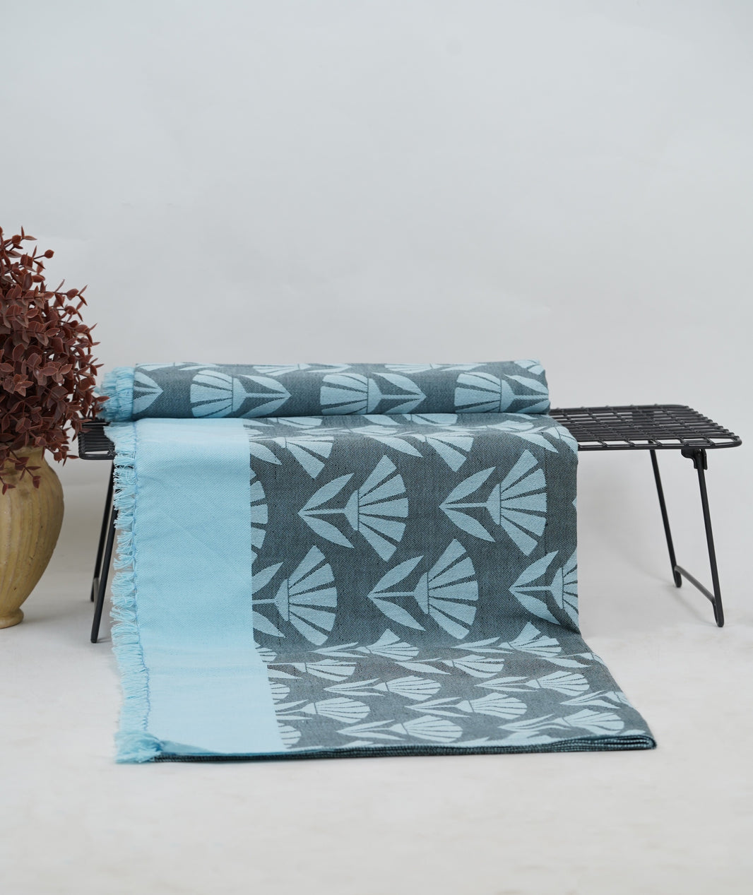 Blue Blossom Lovely Chennimalai Bedsheet