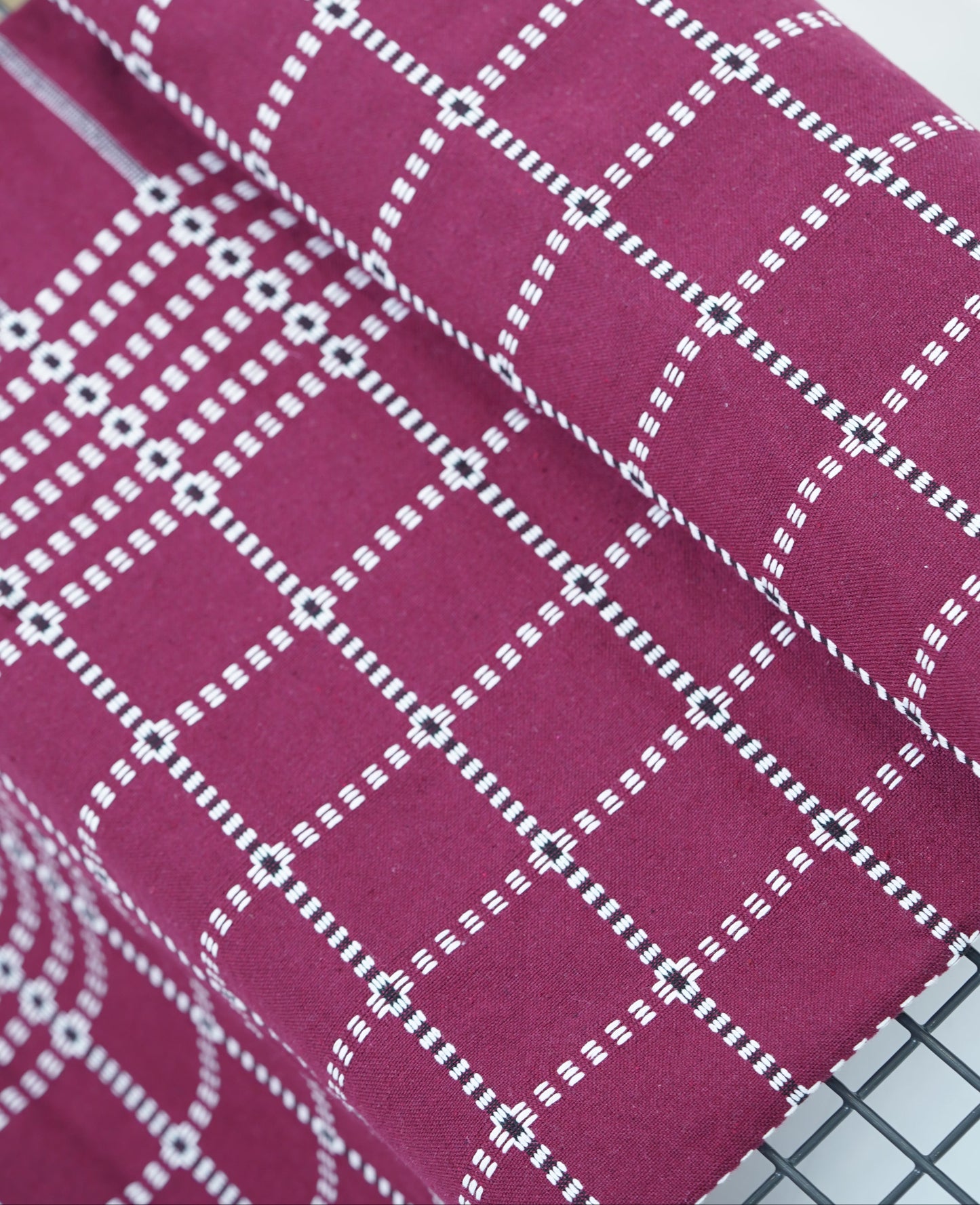 Button Star Chennimalai Bedsheet - Maroon