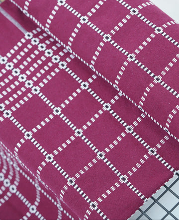 Button Star Chennimalai Bedsheet - Maroon