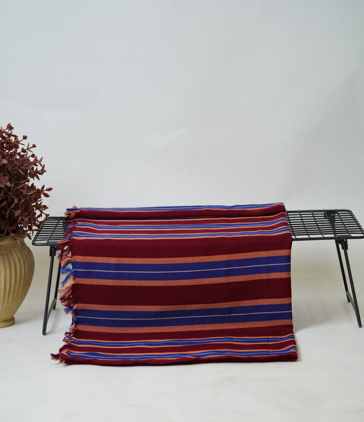 Chennimalai Handloom Ultra Soft Bamboo Towel Crimson Wave
