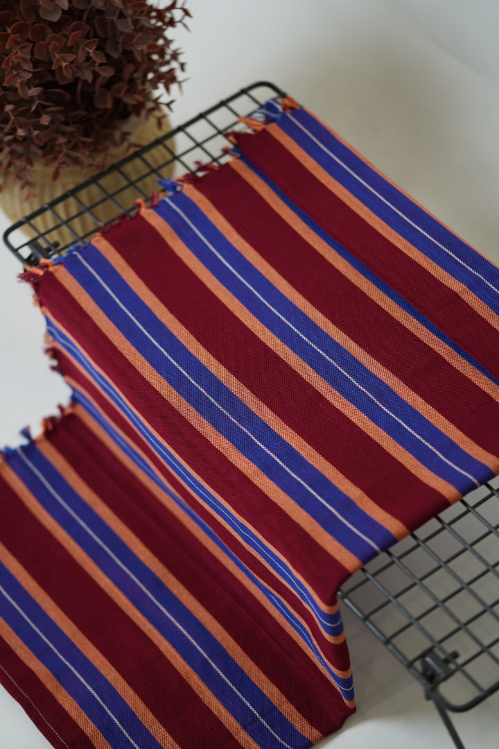 Chennimalai Handloom Ultra Soft Bamboo Towel Crimson Wave