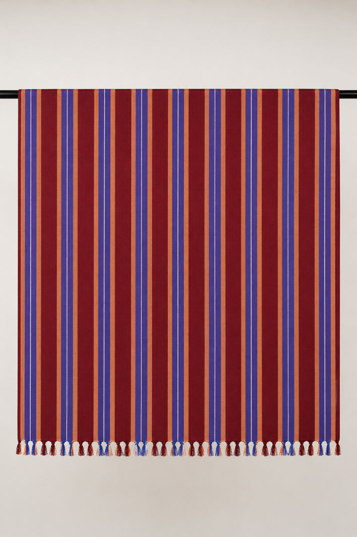 Chennimalai Handloom Ultra Soft Bamboo Towel Crimson Wave